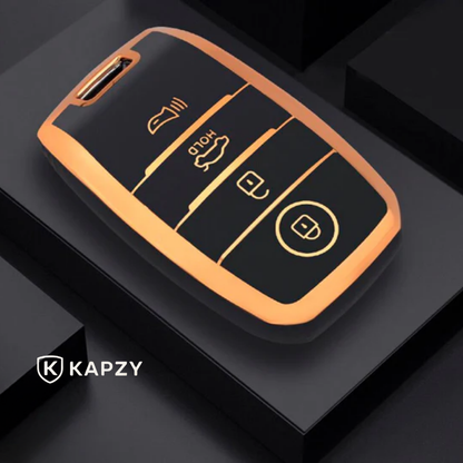 Case for KIA Sportage, Cerato, Optima, K5, RIO, Picanto, Soul, Sorento, Sedona (4 Buttons) - Kapzy