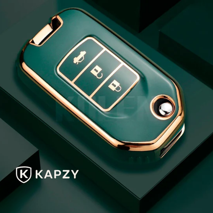 Case for Acura Integra, TLX, ILX, RLX, TSX, RL, CL, TL, Legend, Vigor, NSX, RDX, MDX, ZDX, SLX, EL, CSX, RSX Flip Key 3 Buttons - Kapzy