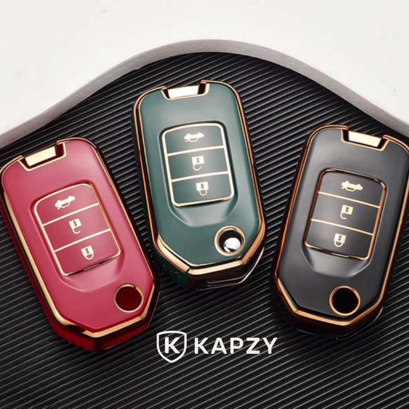 Case for Acura Integra, TLX, ILX, RLX, TSX, RL, CL, TL, Legend, Vigor, NSX, RDX, MDX, ZDX, SLX, EL, CSX, RSX Flip Key 3 Buttons - Kapzy