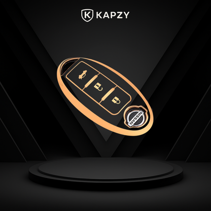 Case for Nissan X-Trail, Tiida, Altima, Pathfinder, Kicks, Livina, Sentra Smart Key (Trunk Button) - Kapzy