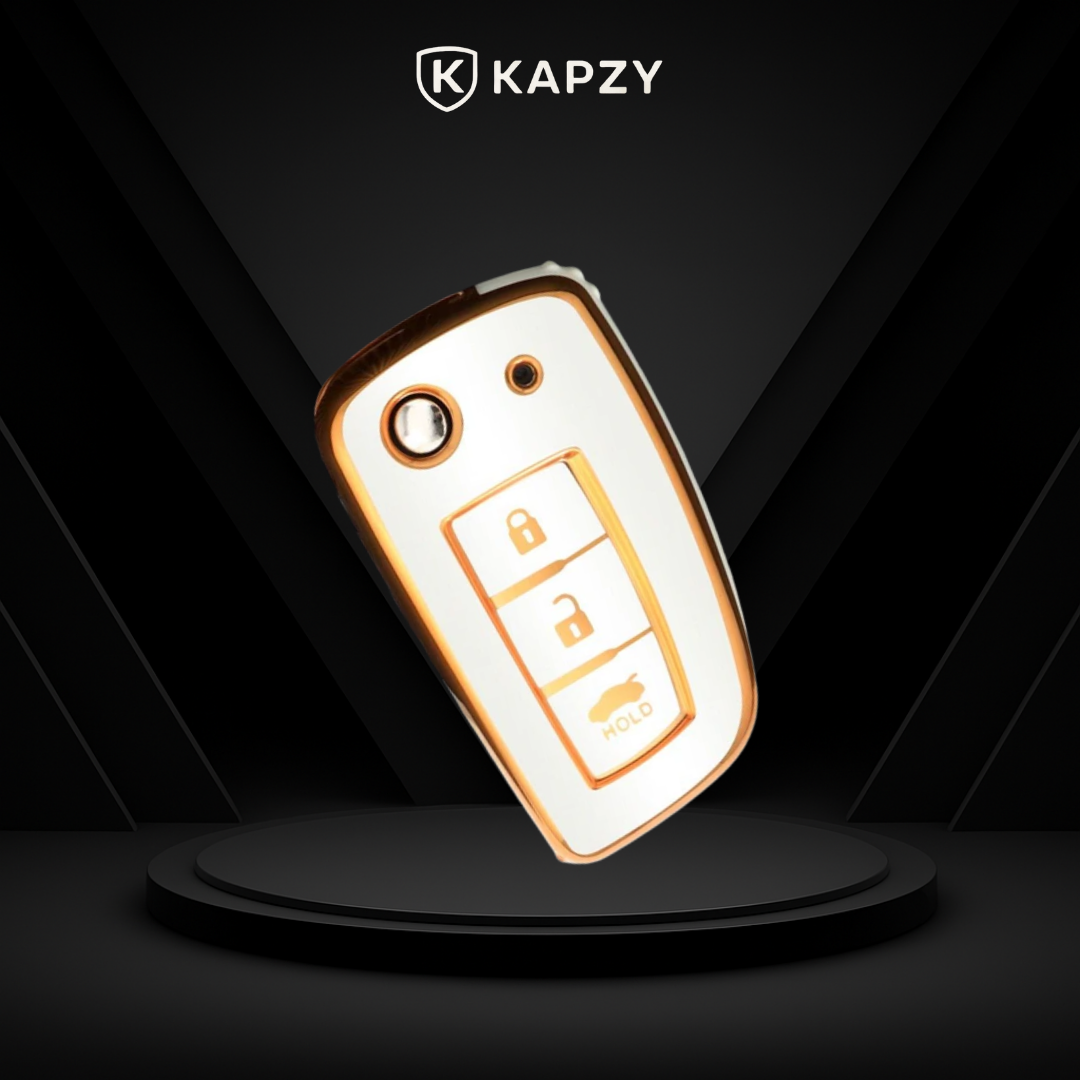 Case for Nissan X-Trail, Tiida, Altima, Pathfinder, Kicks, Livina, Sentra Flip Key (3 Buttons) - Kapzy