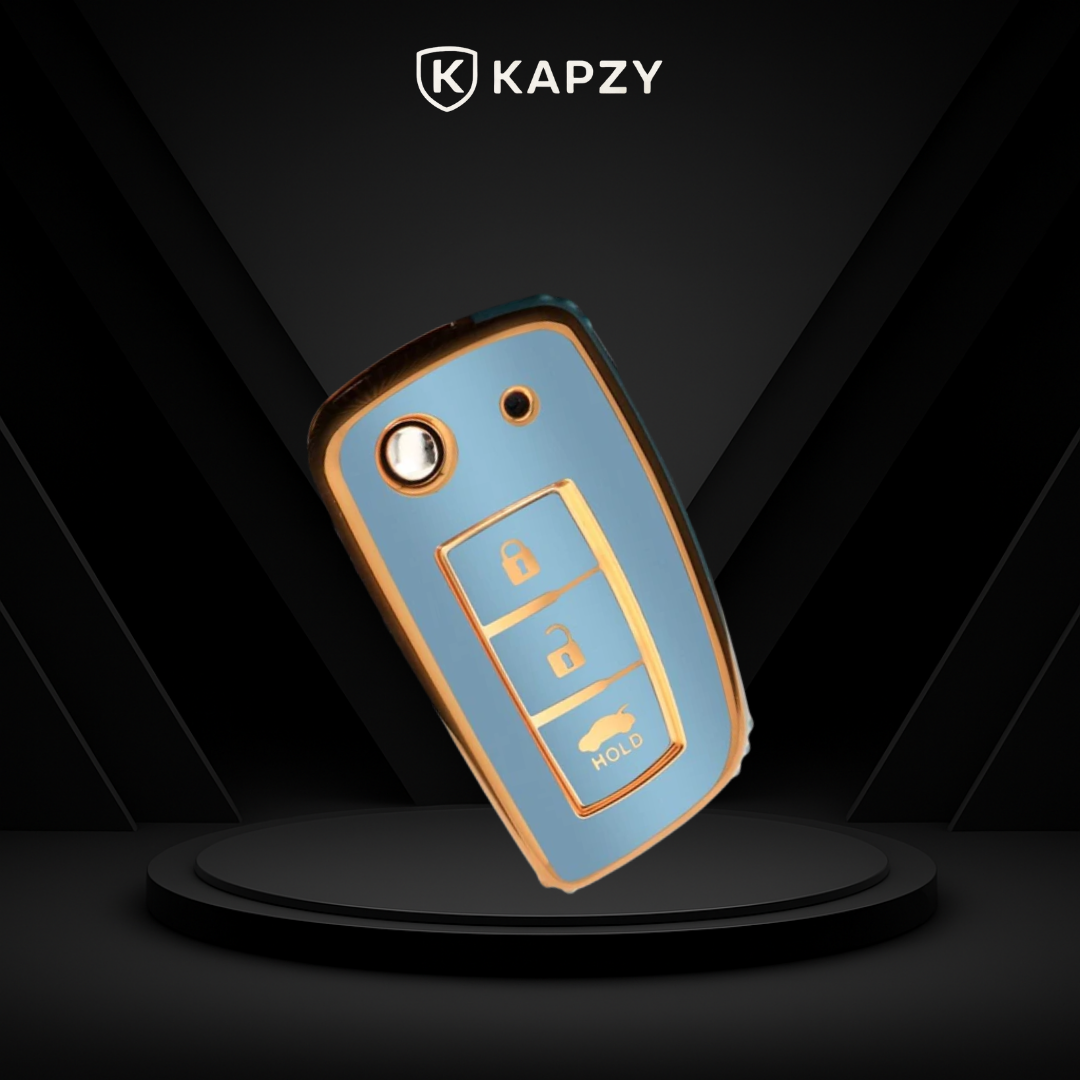 Case for Nissan X-Trail, Tiida, Altima, Pathfinder, Kicks, Livina, Sentra Flip Key (3 Buttons) - Kapzy