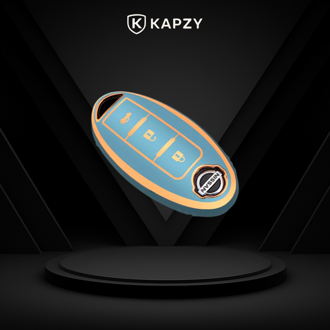 Case for Nissan X-Trail, Tiida, Altima, Pathfinder, Kicks, Livina, Sentra Smart Key (Trunk Button) - Kapzy