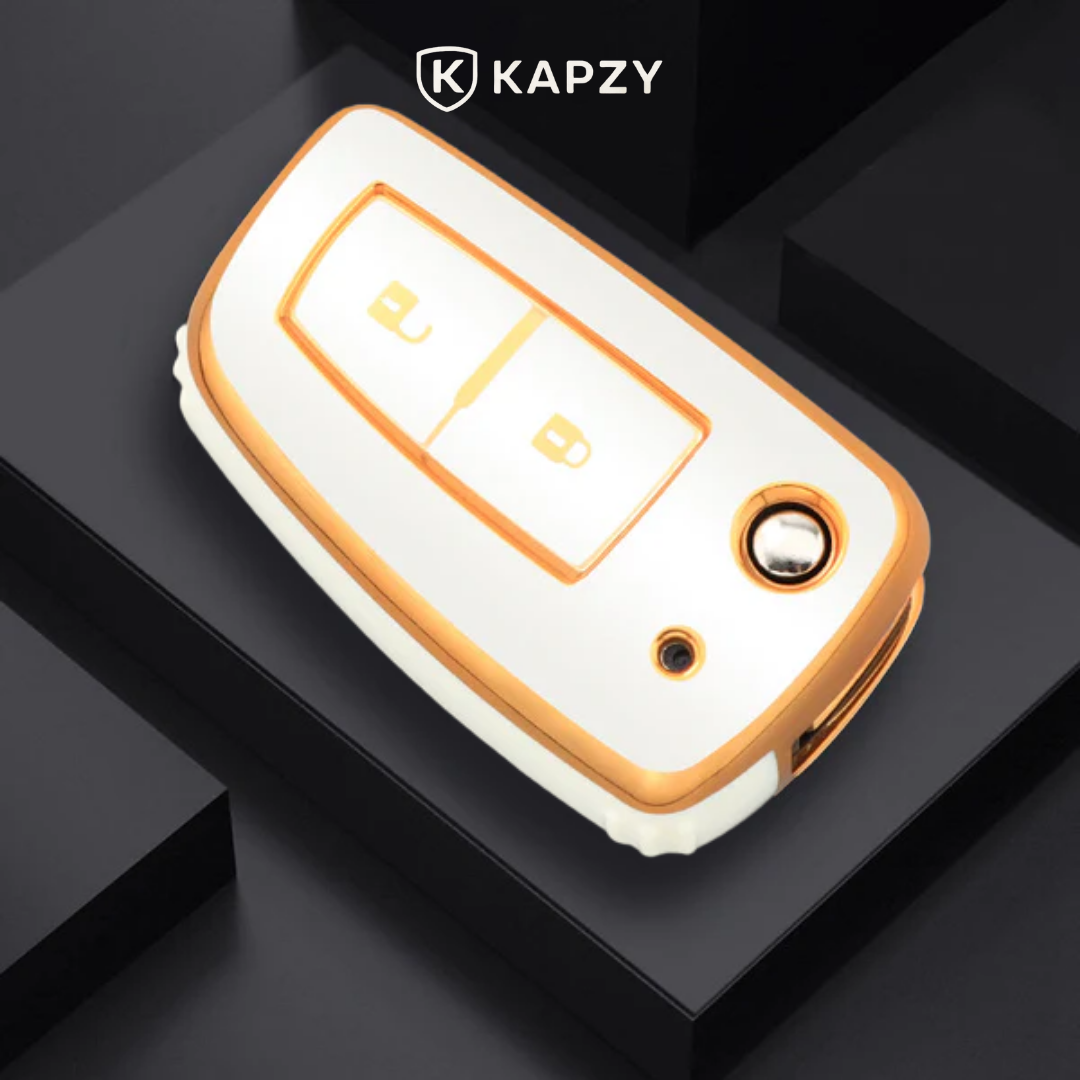 Case for Nissan X-Trail, Tiida, Altima, Pathfinder, Kicks, Livina, Sentra Flip Key (2 Buttons) - Kapzy