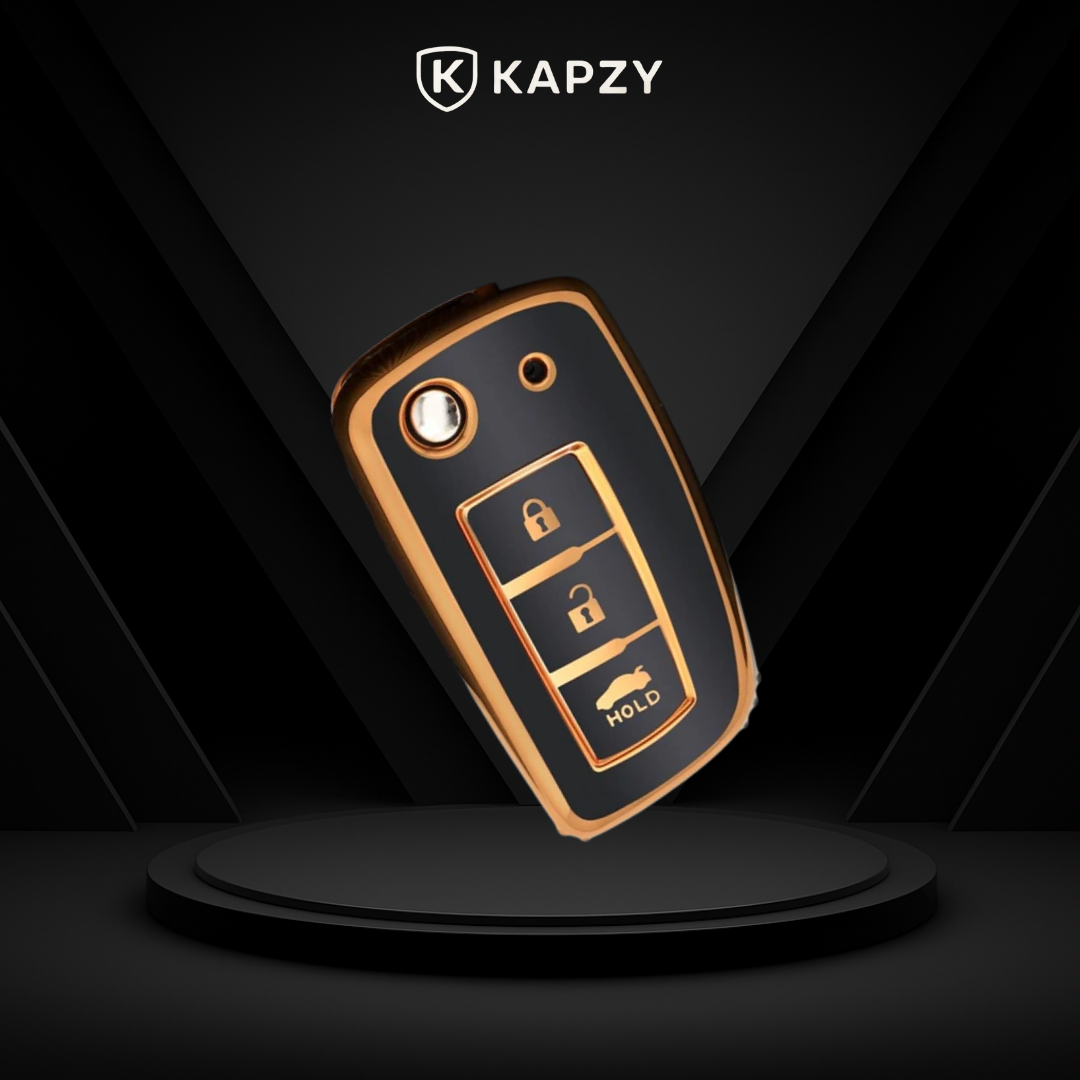 Case for Nissan X-Trail, Tiida, Altima, Pathfinder, Kicks, Livina, Sentra Flip Key (3 Buttons) - Kapzy