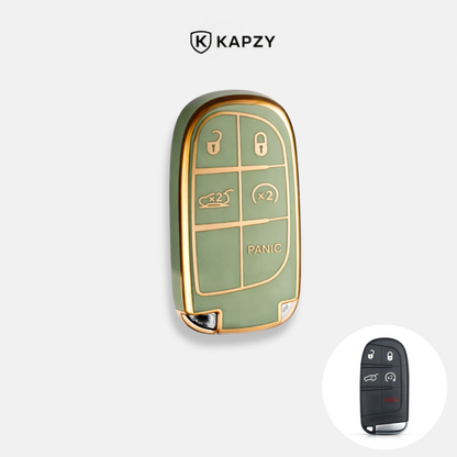 Case for Jeep Renegade, Compass, Grand Cherokee and Dodge Ram 1500, Journey and Fiat Toro, FastBack, Pulse (5 Buttons) - Kapzy