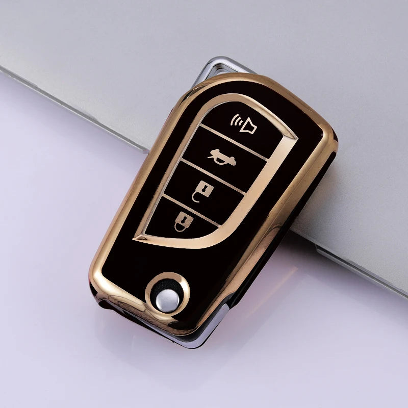 Case for Toyota Auris Corolla Avensis Verso Yaris Aygo Scion TC IM Camry RAV4 (4 Buttons) - Kapzy