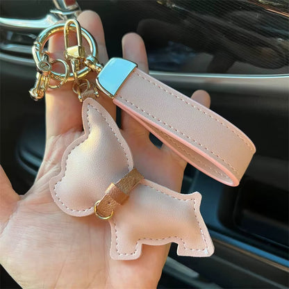 Leather Dog Charm Keychain – Kapzy