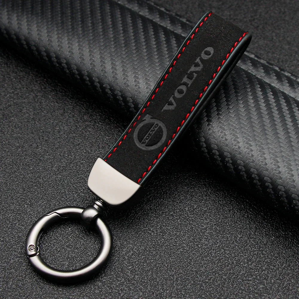 Brand Suede Keychain – Kapzy