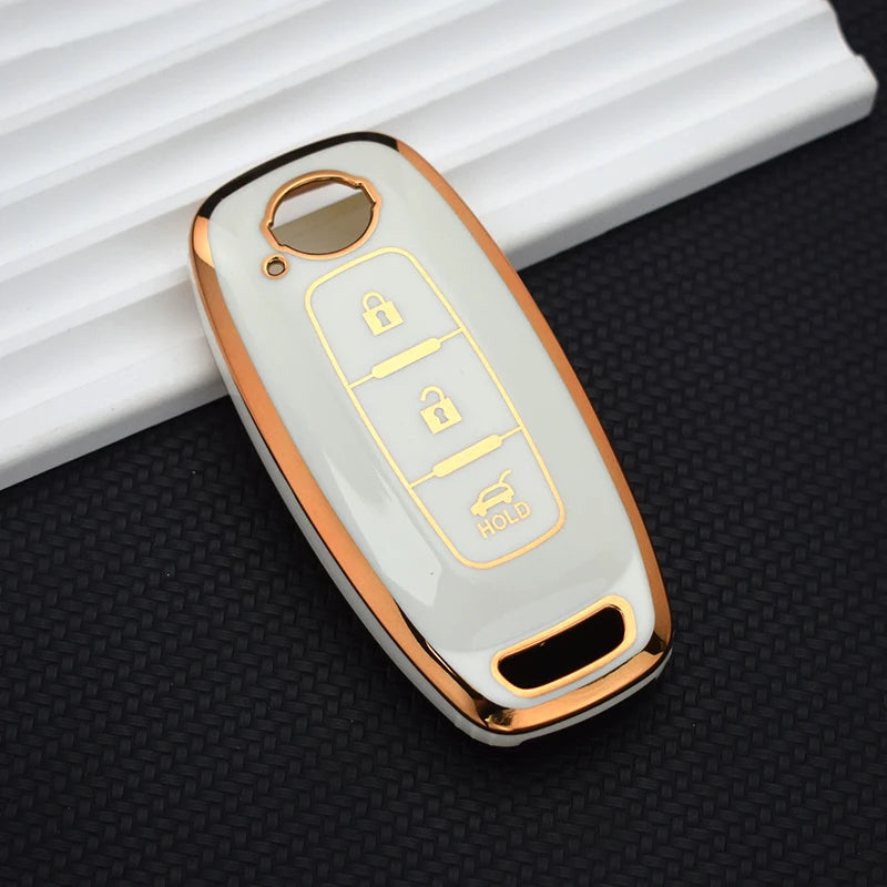 Case For Nissan X-trail T33 J12 Altima Ariya 2022 2023 Smart Key 3 Buttons (Trunk Button) - Kapzy