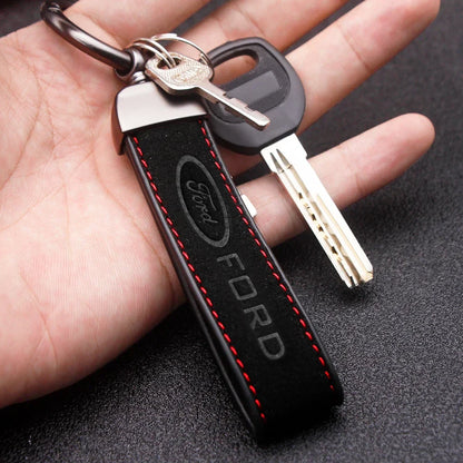 Brand Suede Keychain – Kapzy