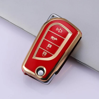 Case for Toyota Auris Corolla Avensis Verso Yaris Aygo Scion TC IM Camry RAV4 (4 Buttons) - Kapzy