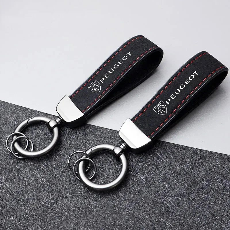 Brand Suede Keychain – Kapzy