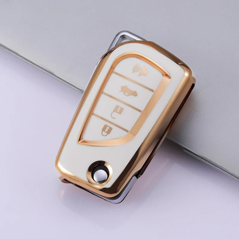 Case for Toyota Auris Corolla Avensis Verso Yaris Aygo Scion TC IM Camry RAV4 (4 Buttons) - Kapzy