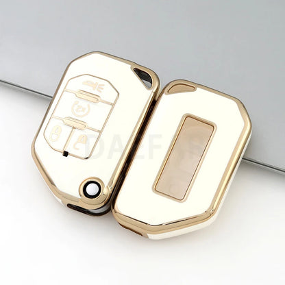 Case for Jeep Wrangler JL TJ Gladiator JT 2018 2019 (4 Buttons) - Kapzy