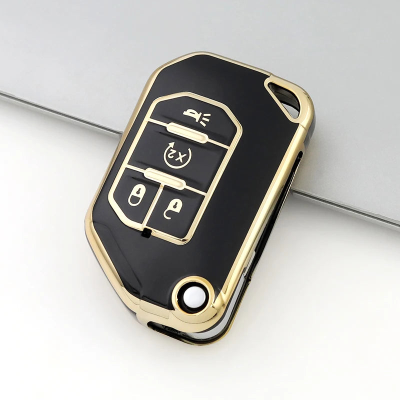 Case for Jeep Wrangler JL TJ Gladiator JT 2018 2019 (4 Buttons) - Kapzy