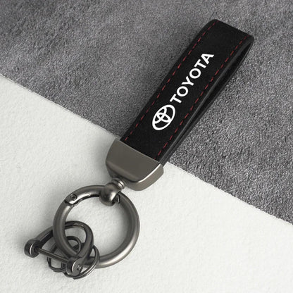 Brand Suede Keychain – Kapzy