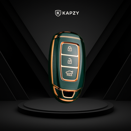 Case for Hyundai i30, ix35, Elantra, KONA, Azera, Santa Fe (3 Buttons) - Kapzy
