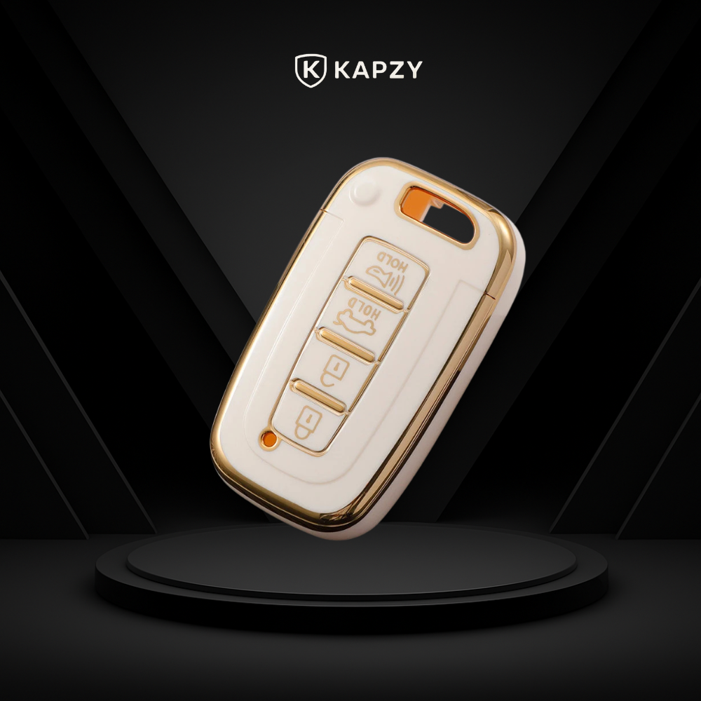 Case for Kia Sportage, Cerato, Picanto e Hyundai IX35, Elantra, Sonata Smart Key 4 Buttons - Kapzy