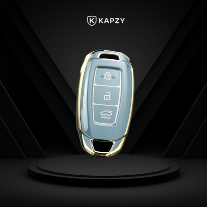 Case for Hyundai i30, ix35, Elantra, KONA, Azera, Santa Fe (3 Buttons) - Kapzy