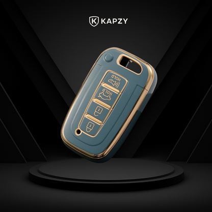 Case for Kia Sportage, Cerato, Picanto e Hyundai IX35, Elantra, Sonata Smart Key 4 Buttons - Kapzy