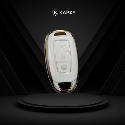 Case for Hyundai i30, ix35, Elantra, KONA, Azera, Santa Fe (3 Buttons) - Kapzy