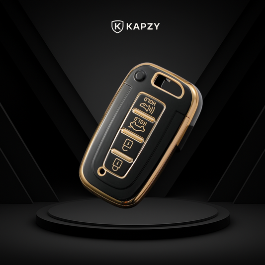 Case for Kia Sportage, Cerato, Picanto e Hyundai IX35, Elantra, Sonata Smart Key 4 Buttons - Kapzy