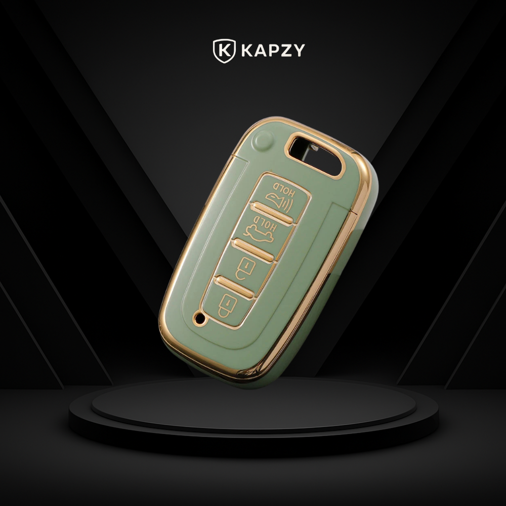 Case for Kia Sportage, Cerato, Picanto e Hyundai IX35, Elantra, Sonata Smart Key 4 Buttons - Kapzy