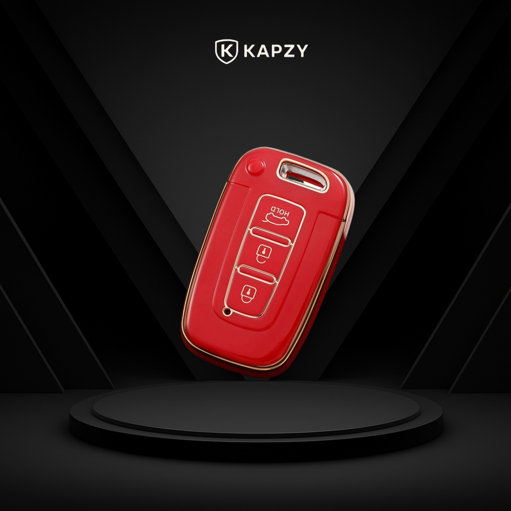 Case for Kia Sportage, Cerato e Hyundai IX35, Elantra, Sonata Smart Key 3 Buttons - Kapzy