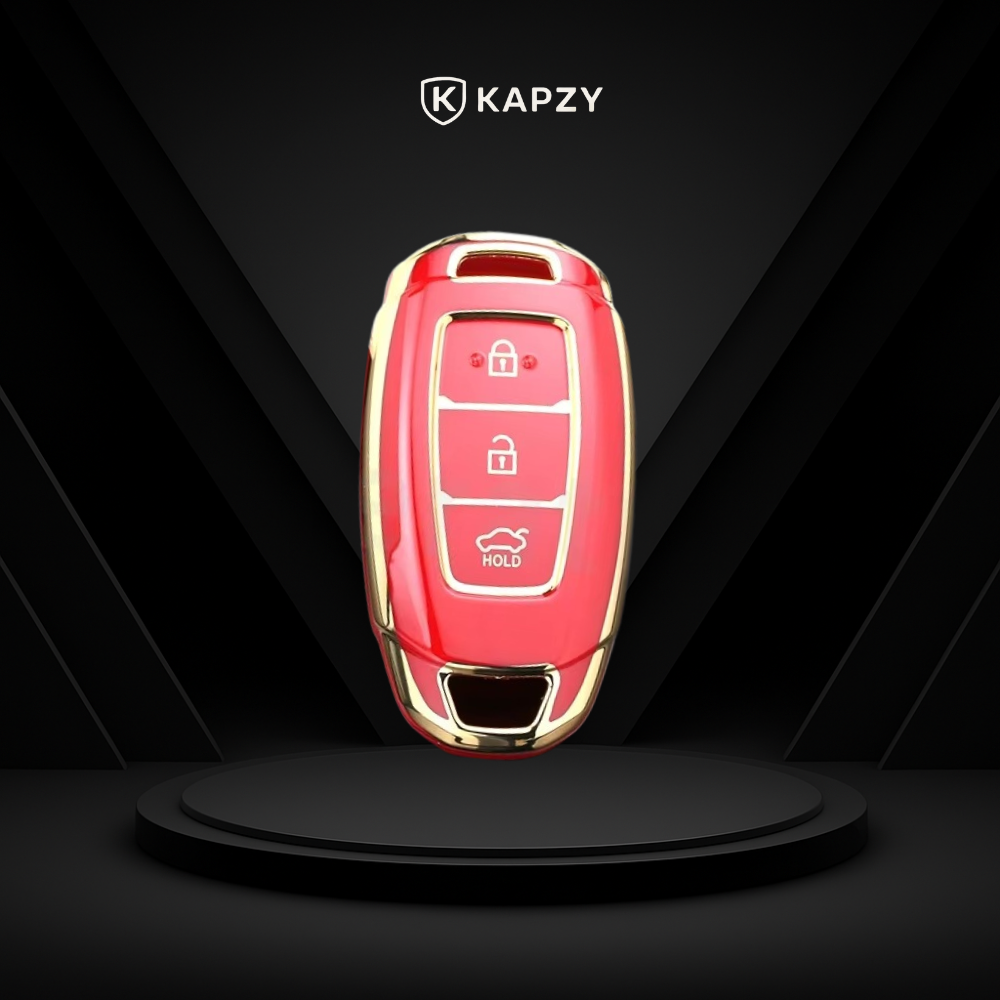 Case for Hyundai i30, ix35, Elantra, KONA, Azera, Santa Fe (3 Buttons) - Kapzy