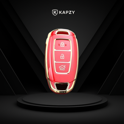 Case for Hyundai i30, ix35, Elantra, KONA, Azera, Santa Fe (3 Buttons) - Kapzy