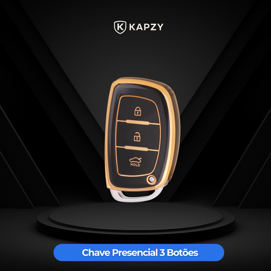 Case for Hyundai Tucson, Sonata, Santa Fe, Elantra, ix35, Hb20 Smart Key 3 Buttons - Kapzy