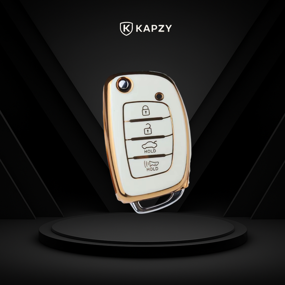 Case for Hyundai Tucson, Sonata, Santa Fe, Elantra, ix35, Hb20 4 Buttons - Kapzy