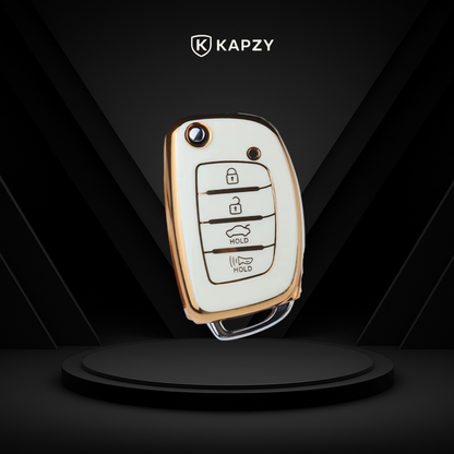 Case for Hyundai Tucson, Sonata, Santa Fe, Elantra, ix35, Hb20 4 Buttons - Kapzy