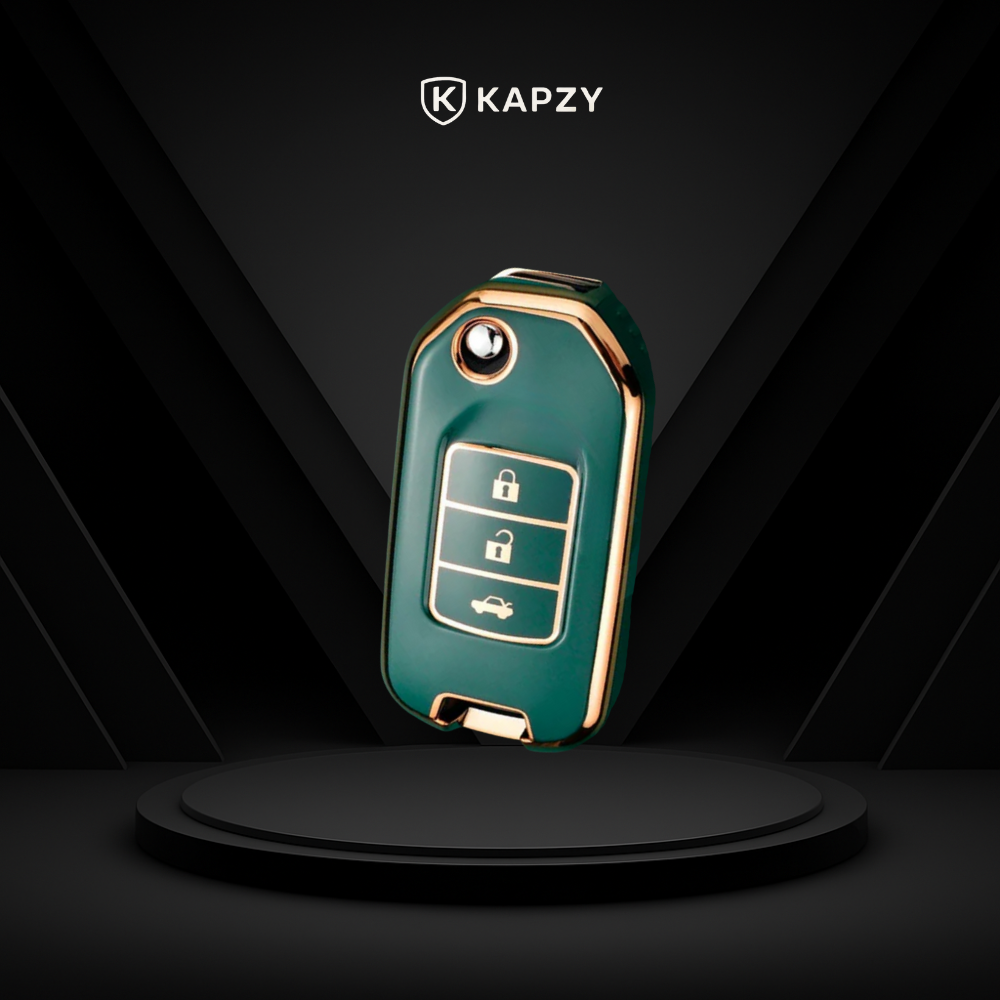 Case for Acura Integra, TLX, ILX, RLX, TSX, RL, CL, TL, Legend, Vigor, NSX, RDX, MDX, ZDX, SLX, EL, CSX, RSX Flip Key 3 Buttons - Kapzy