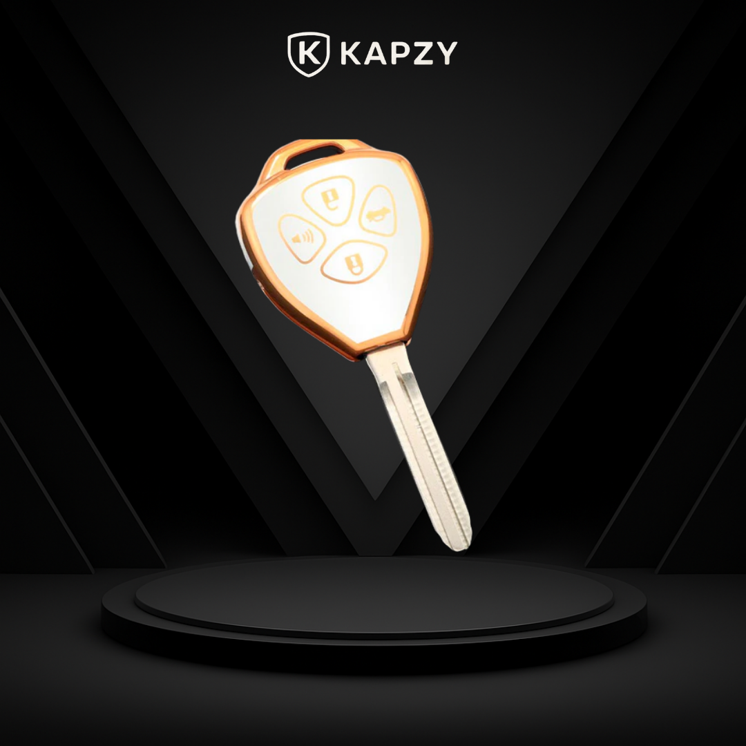 Case for Toyota Corolla, Camry, RAV4, Yaris, Etios, Hillux (4 Buttons) - Kapzy