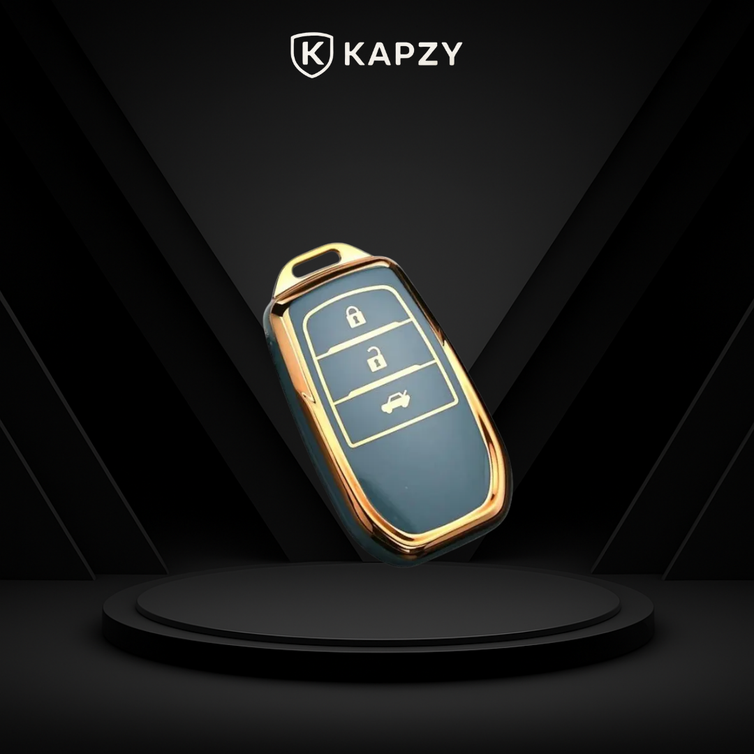 Case for Toyota Hilux, Land Cruiser 200, Camry, Corolla, RAV4, SW4, 3 Buttons - Kapzy