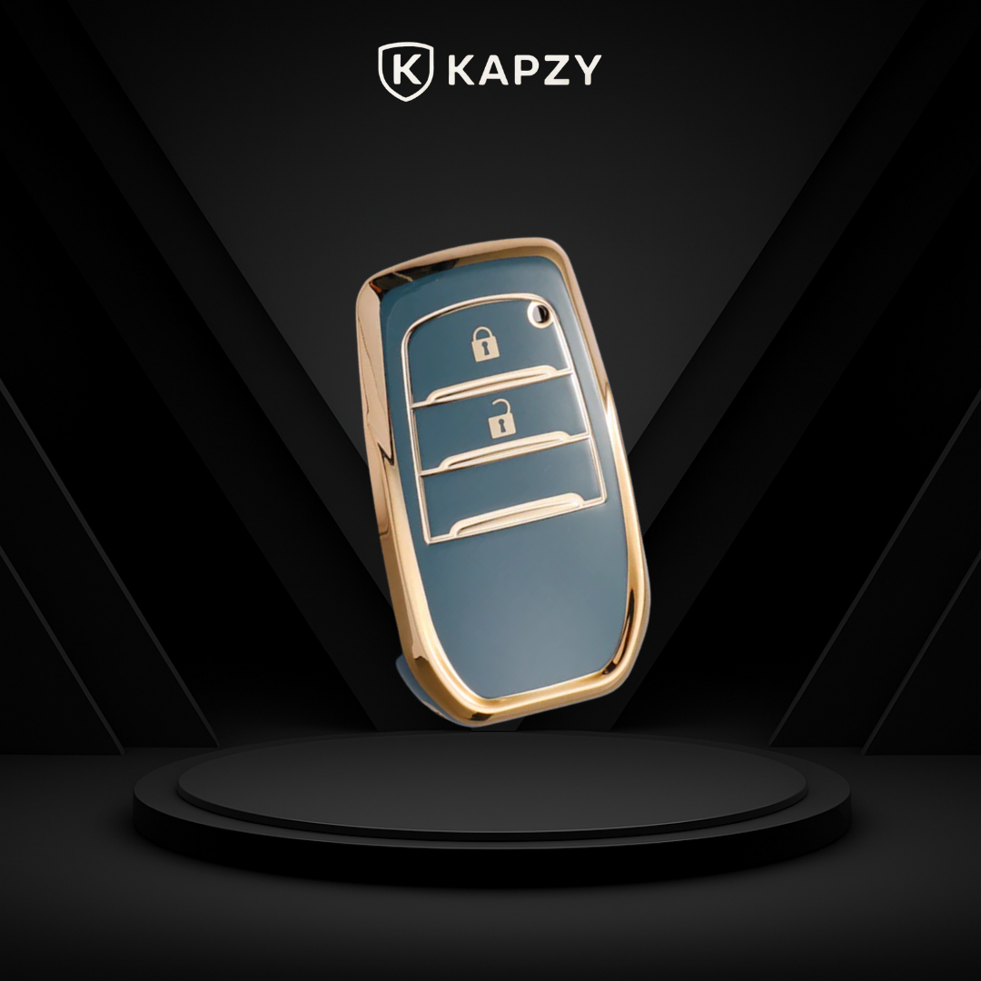 Case for Toyota Hilux, Land Cruiser 200, Camry, Corolla, RAV4, SW4, 2 Buttons - Kapzy