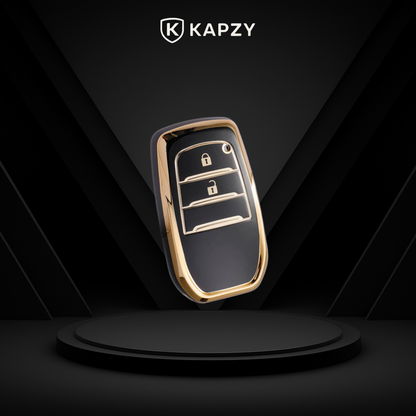 Case for Toyota Hilux, Land Cruiser 200, Camry, Corolla, RAV4, SW4, 2 Buttons - Kapzy