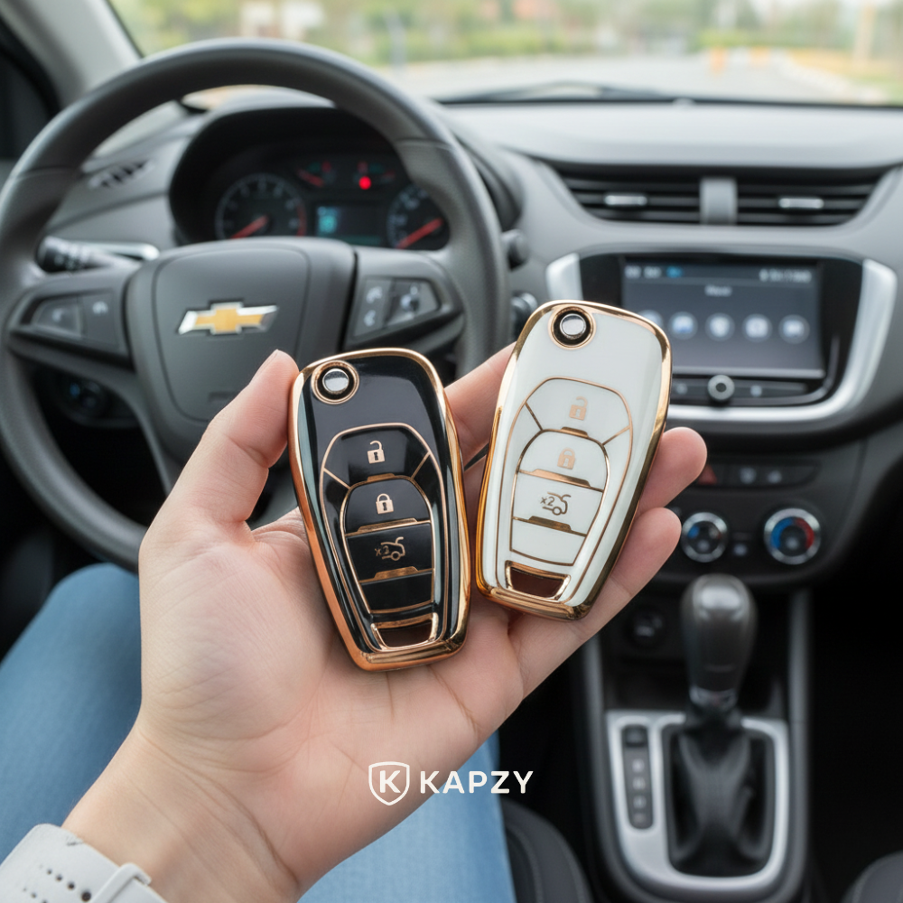 Case for Chevrolet Onix, Spin, Cruze, Tracker 3 Buttons - Kapzy