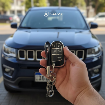 Case for Jeep Renegade, Compass, Grand Cherokee and Dodge Ram 1500, Journey and Fiat Toro, FastBack, Pulse (5 Buttons) - Kapzy
