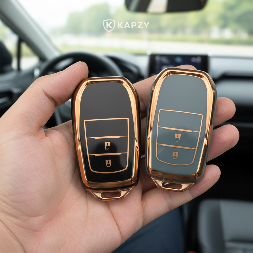 Case for Toyota Hilux, Land Cruiser 200, Camry, Corolla, RAV4, SW4, 2 Buttons - Kapzy