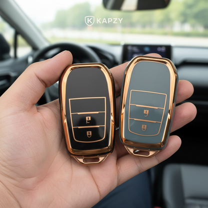 Case for Toyota Hilux, Land Cruiser 200, Camry, Corolla, RAV4, SW4, 2 Buttons - Kapzy