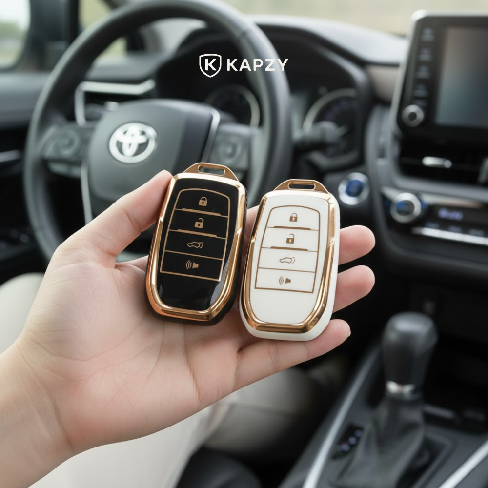 Case for Toyota Hilux, Land Cruiser 200, Camry, Corolla, RAV4, SW4, 4 Buttons - Kapzy
