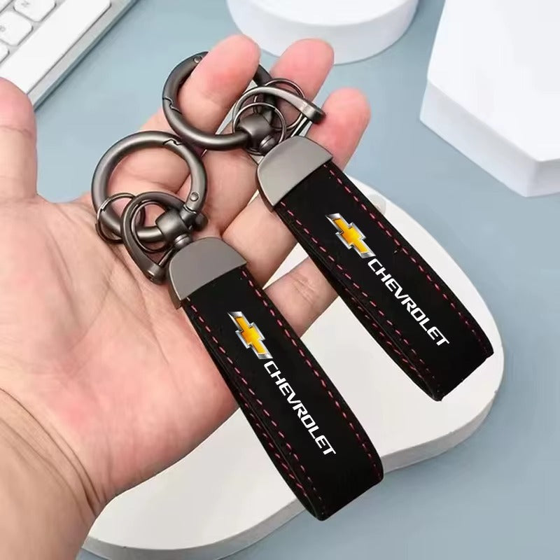 Brand Suede Keychain – Kapzy