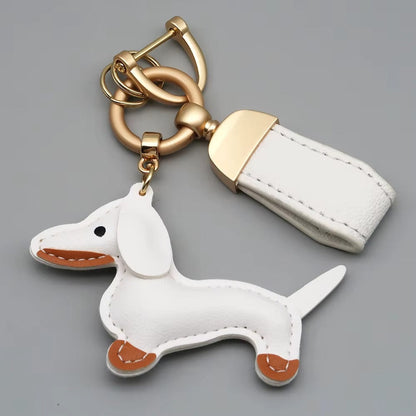 Leather Dachshund Keychain – Kapzy
