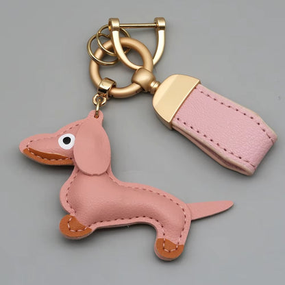 Leather Dachshund Keychain – Kapzy