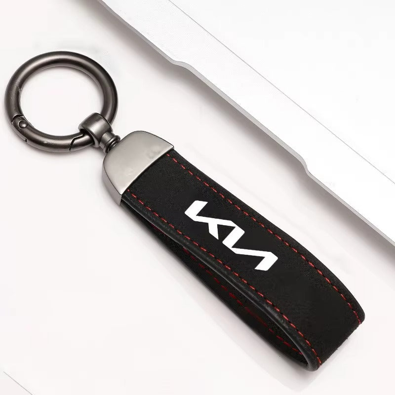 Brand Suede Keychain – Kapzy