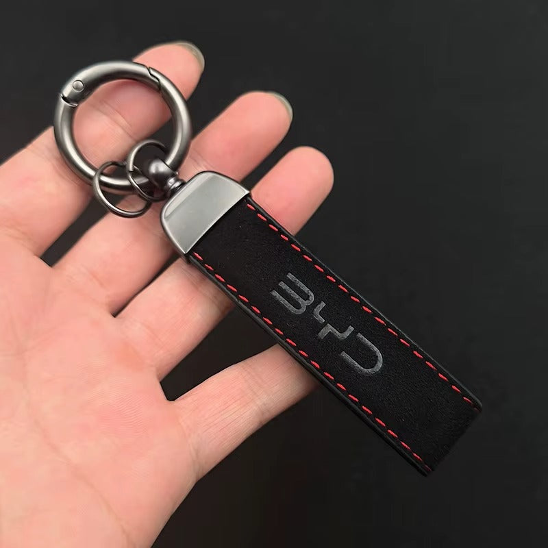 Brand Suede Keychain – Kapzy