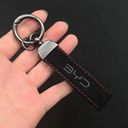 Brand Suede Keychain – Kapzy